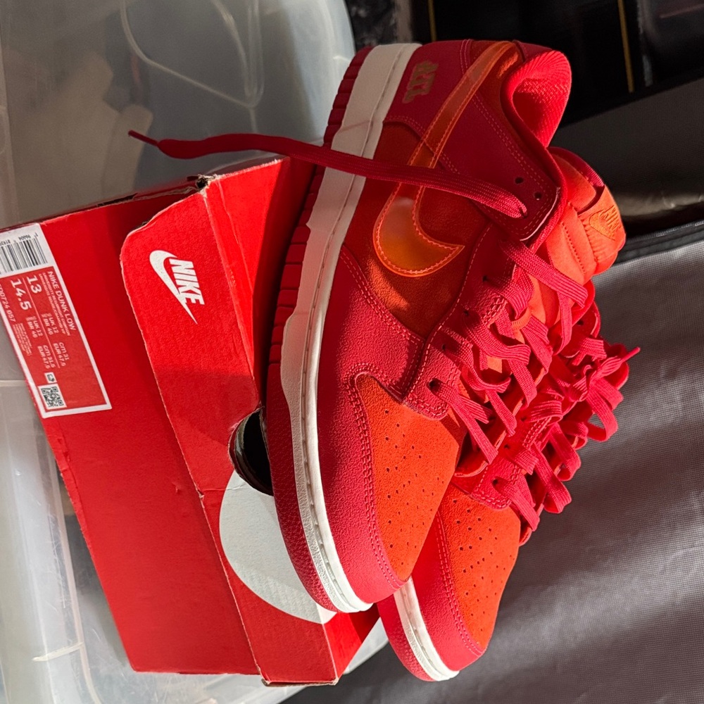 Nike Dunk Lo ATL | NWT | size 13 | Bold Red and Orange Sneakers